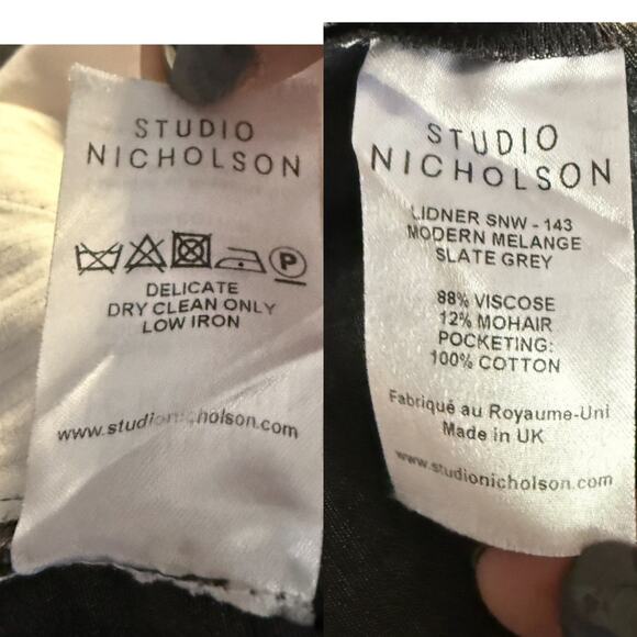 Studio Nicholson Mohair Blend Trousers Slate Gray Size 6 (1) Minimal - Picture 4 of 7